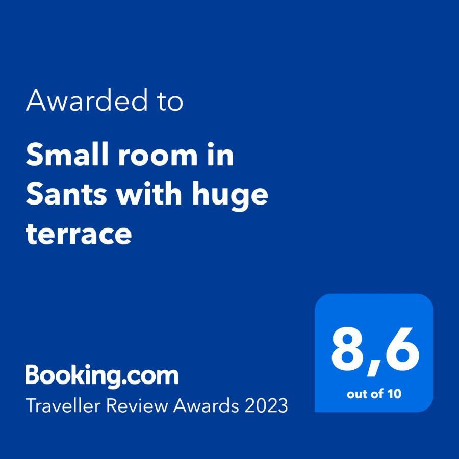 Small Room In Sants With Huge Terrace Barcellona Esterno foto